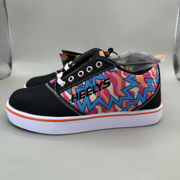Heelys Pro 20 90s Print Lace-Up Skate Wheel Sneaker Shoes Youth Size 4 NEW - Picture 2 of 9